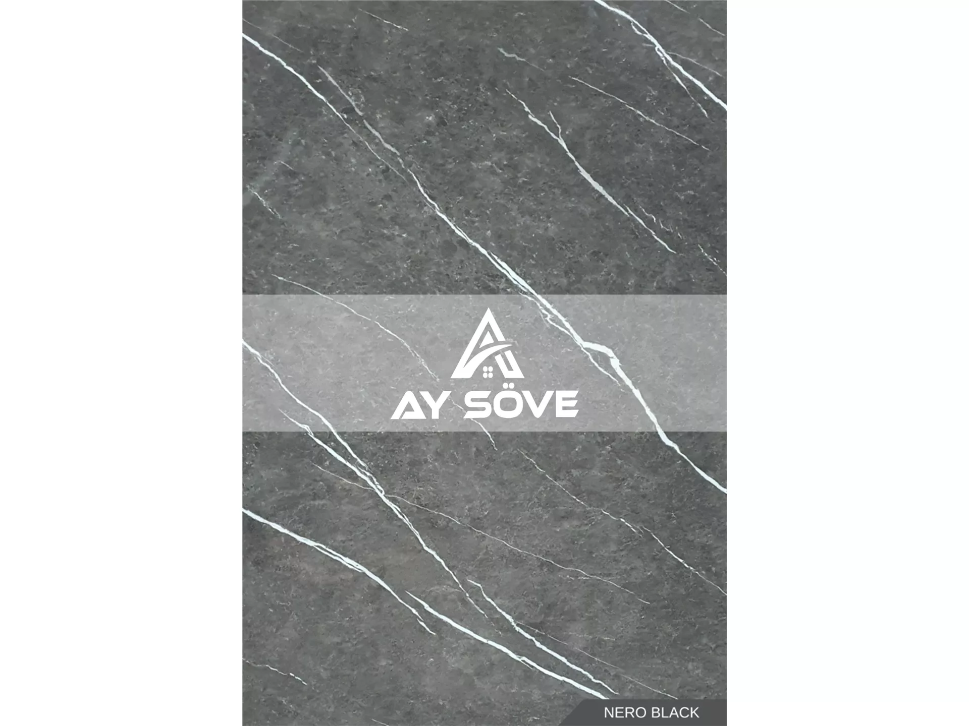 Nero Black Marble Patterned PVC Wall Panel 122 cm*244 cm