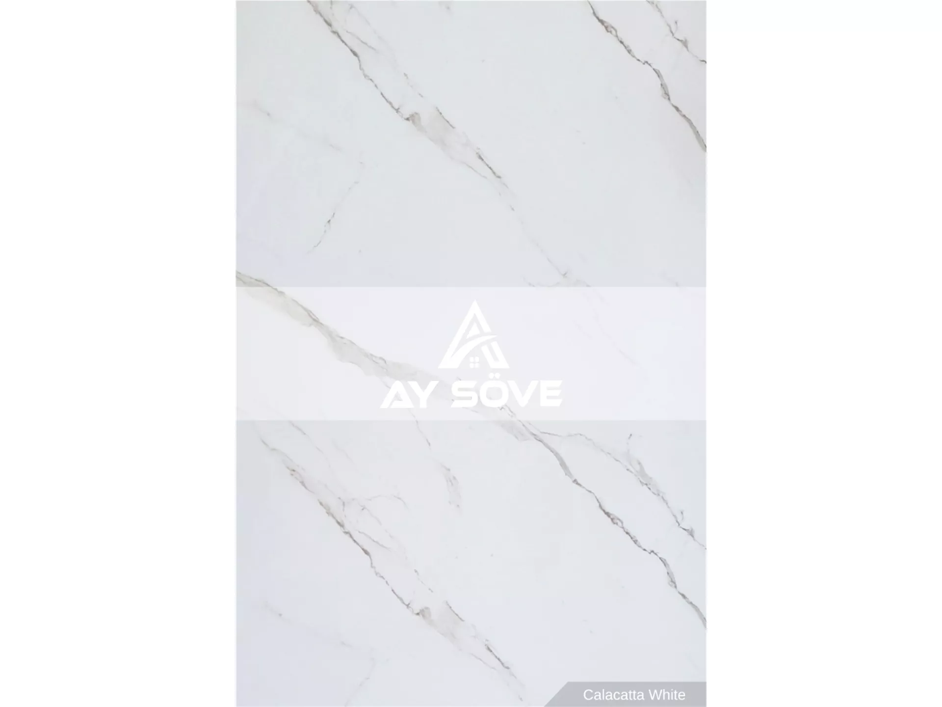 Calacatta White Marble Patterned PVC Wall Panel 122 cm*244 cm