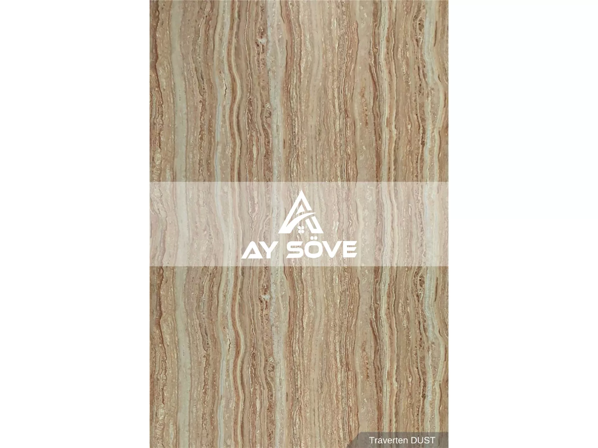 Traverten Dust Marble Patterned PVC Wall Panel 122 cm * 244 cm