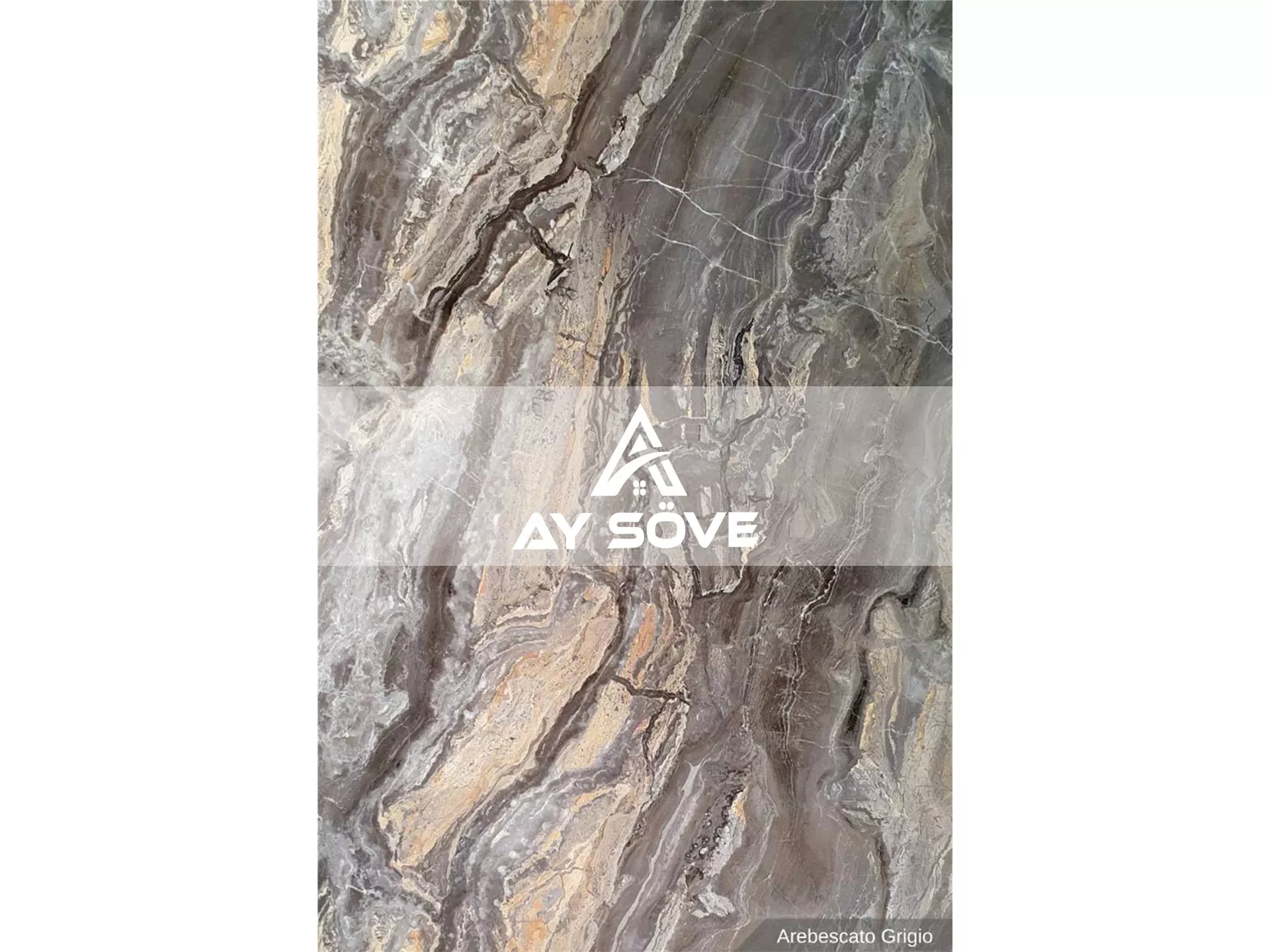 Arebescato Grigio Marble Patterned PVC Wall Panel 122 cm * 244 cm