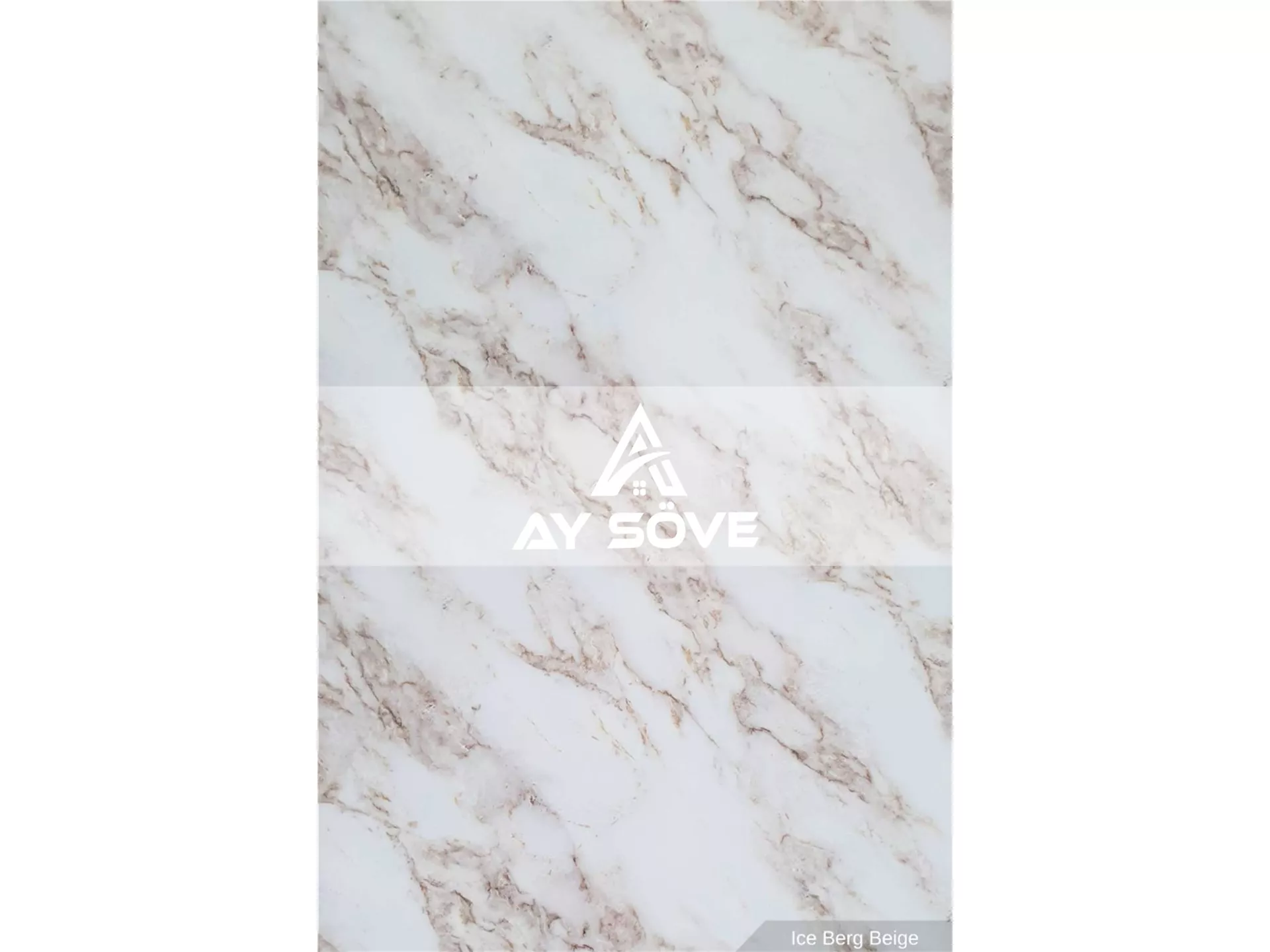 Ice Berg Beige Mermer Desenli Pvc Duvar Paneli 122cmx244cm