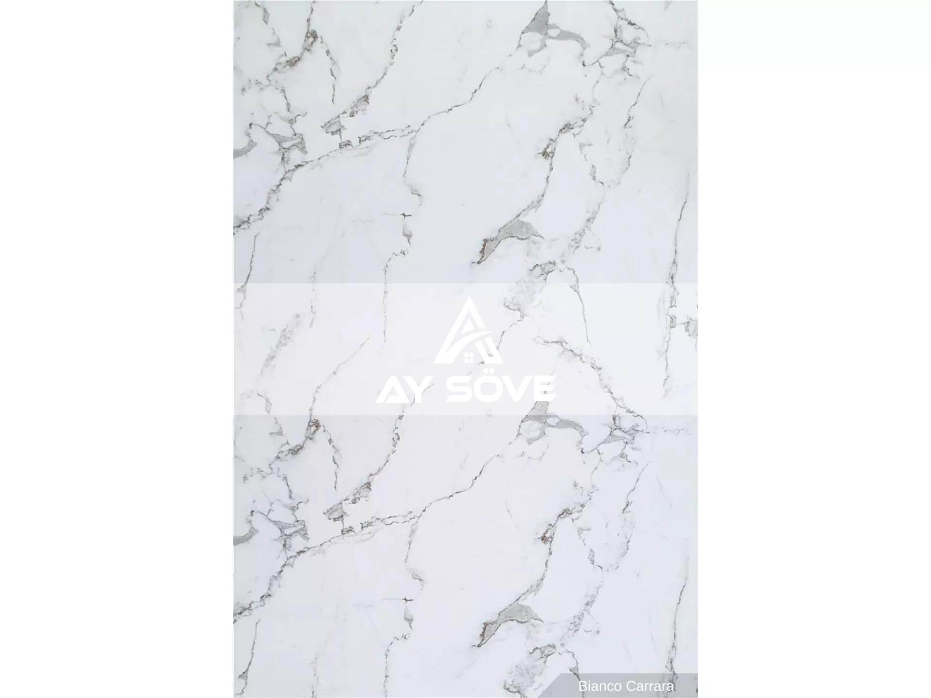 Bianco Carara Marble Patterned PVC Wall Panel 122 cm*244 cm