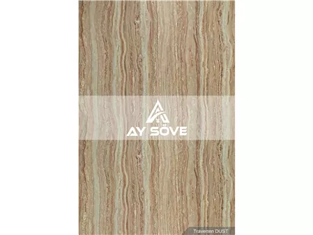 Traverten Dust Marble Patterned PVC Wall Panel 122 cm * 244 cm