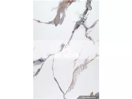 Calacatta Soil Marble Patterned PVC Wall Panel 122 cm * 244 cm