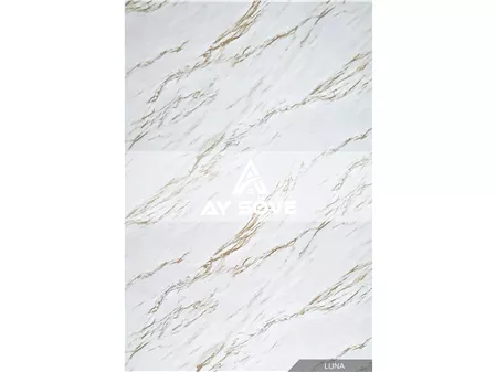 Luna White Mermer Desenli Pvc Duvar Paneli 122 cm*244 cm