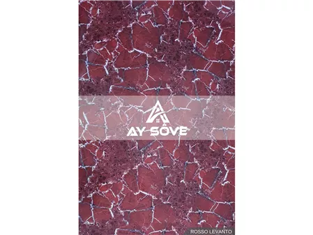 Rosso Levanto Marble Patterned PVC Wall Panel 122 cm*244 cm